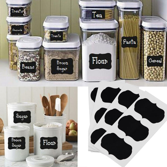36 Pcs/set Kitchen Jars Organizer Labels