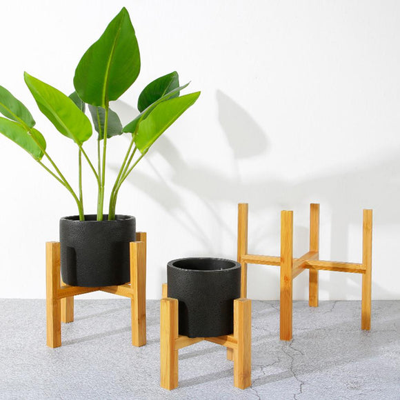 Wooden Four-legged Flower Pot
